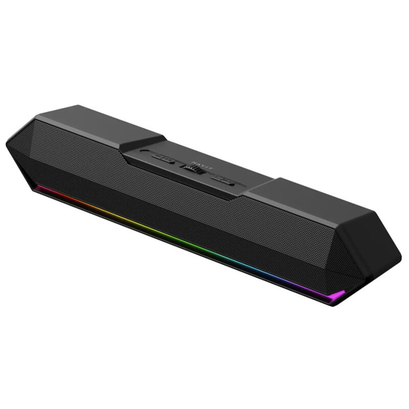 Boxa portabila Bluetooth cu lumini LED Havit, SK772BT, negru