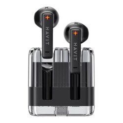 Casti Bluetooth TWS cu microfon Havit, 300mAh, TW981, negru