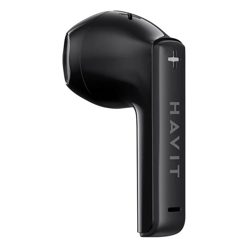 Casti Bluetooth TWS cu microfon Havit, 300mAh, TW981, negru