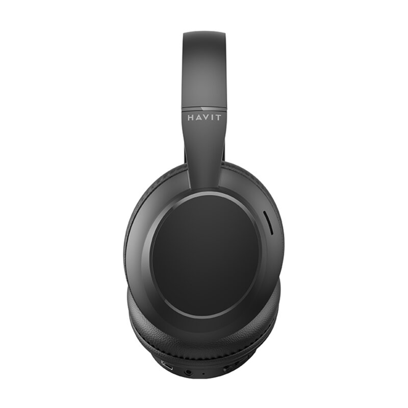 Casti wireless Bluetooth 5.4, 400mAh Havit H619BT, negru