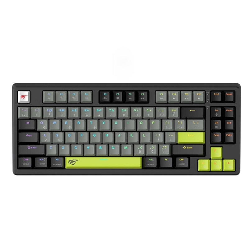 Tastatura gaming mecanica RGB Havit KB904L, 1.8m, negru