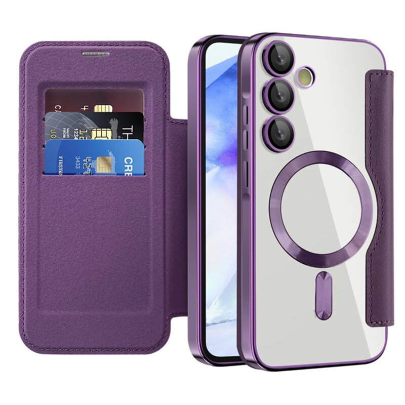 Husa Samsung Galaxy A55 5G Techsuit SmartMag Book Case, mov