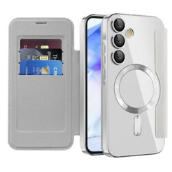 Husa Samsung Galaxy A55 5G Techsuit SmartMag Book Case, gri