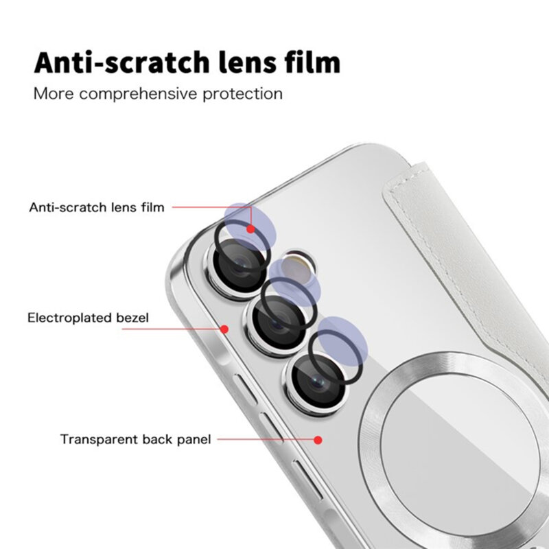 Husa Samsung Galaxy A55 5G Techsuit SmartMag Book Case, gri