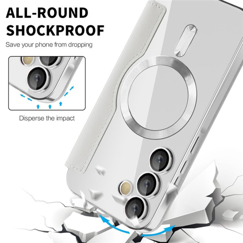 Husa Samsung Galaxy A55 5G Techsuit SmartMag Book Case, gri