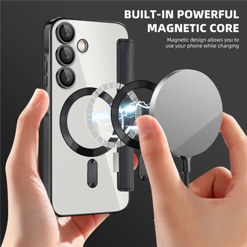 Husa Samsung Galaxy A55 5G Techsuit SmartMag Book Case, negru