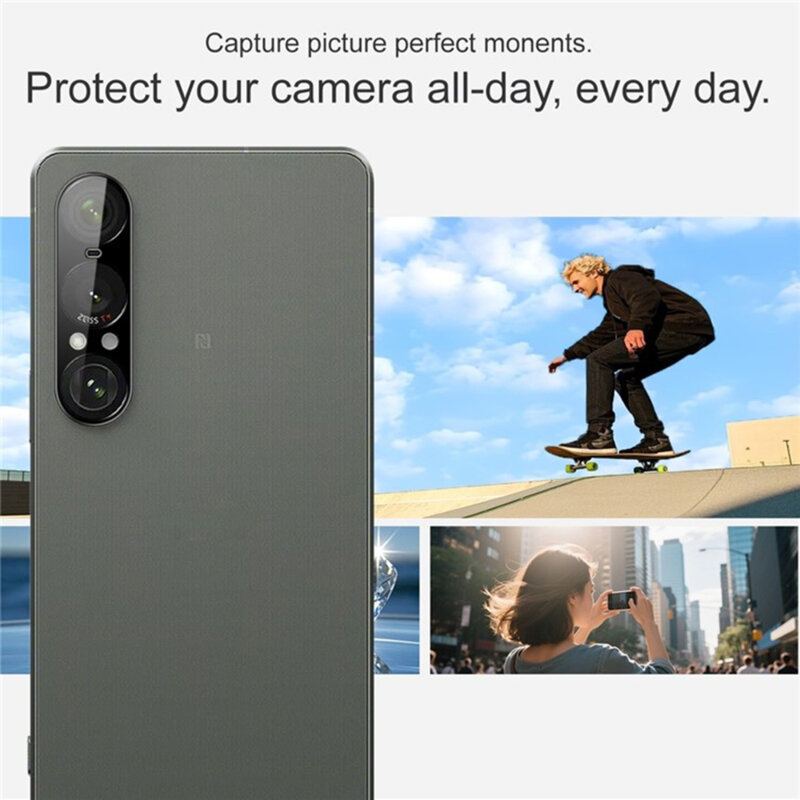 Folie camera Sony Xperia 1 VII Techsuit Full Glass, negru