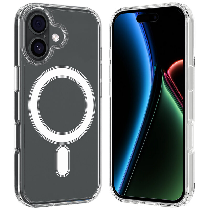 Husa iPhone 17 Techsuit MagSafe Pro, transparenta