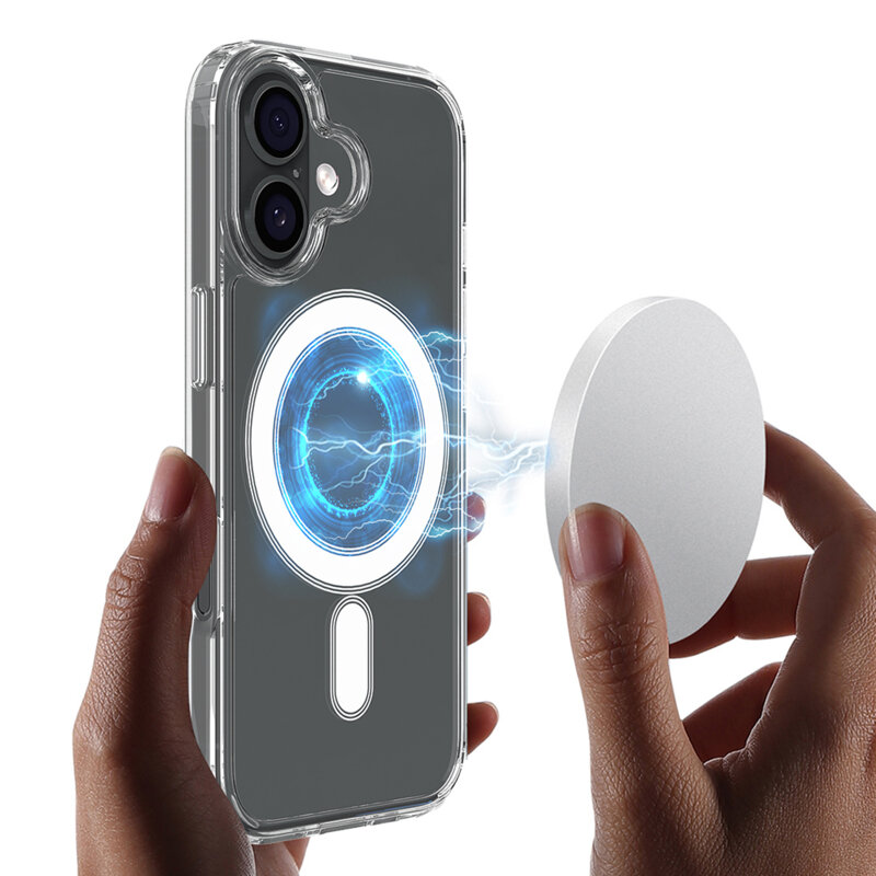 Husa iPhone 17 Techsuit MagSafe Pro, transparenta