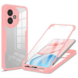 Husa 360° Honor 400 Techsuit ColorVerse, roz