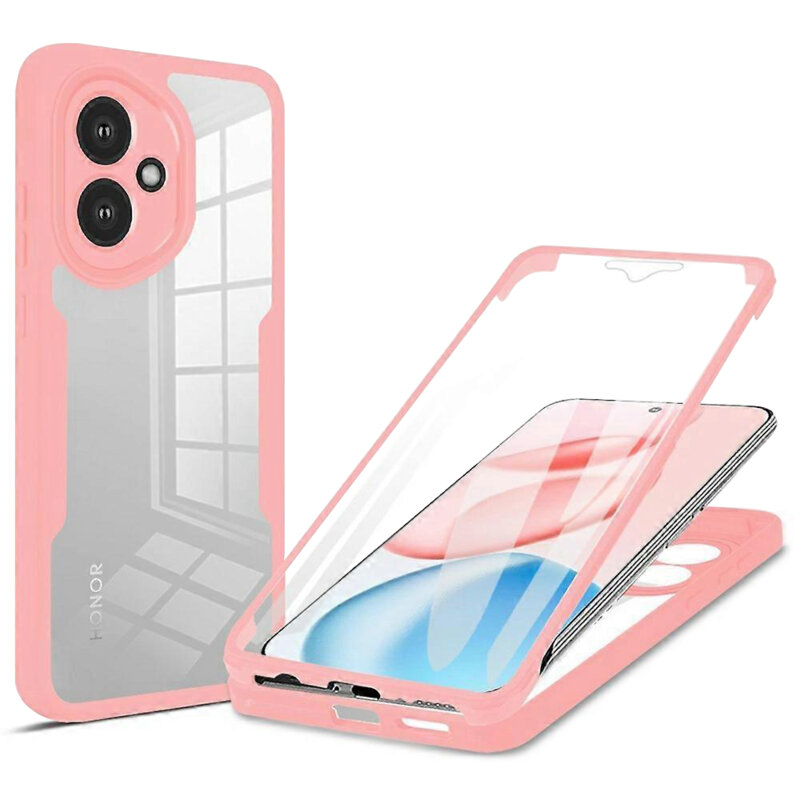 Husa 360° Honor 400 Techsuit ColorVerse, roz