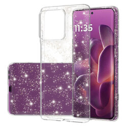 Husa sclipici Motorola Edge 60 Techsuit SparkleSkin, transparenta