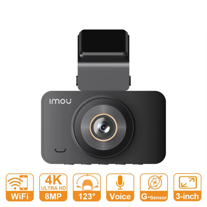 Camera auto cu ecran de 3inci Imou S800 PRO, 4K, IP52, negru