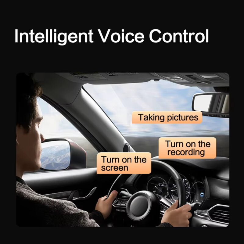 Camera auto cu ecran de 3inci Imou S800 PRO, 4K, IP52, negru