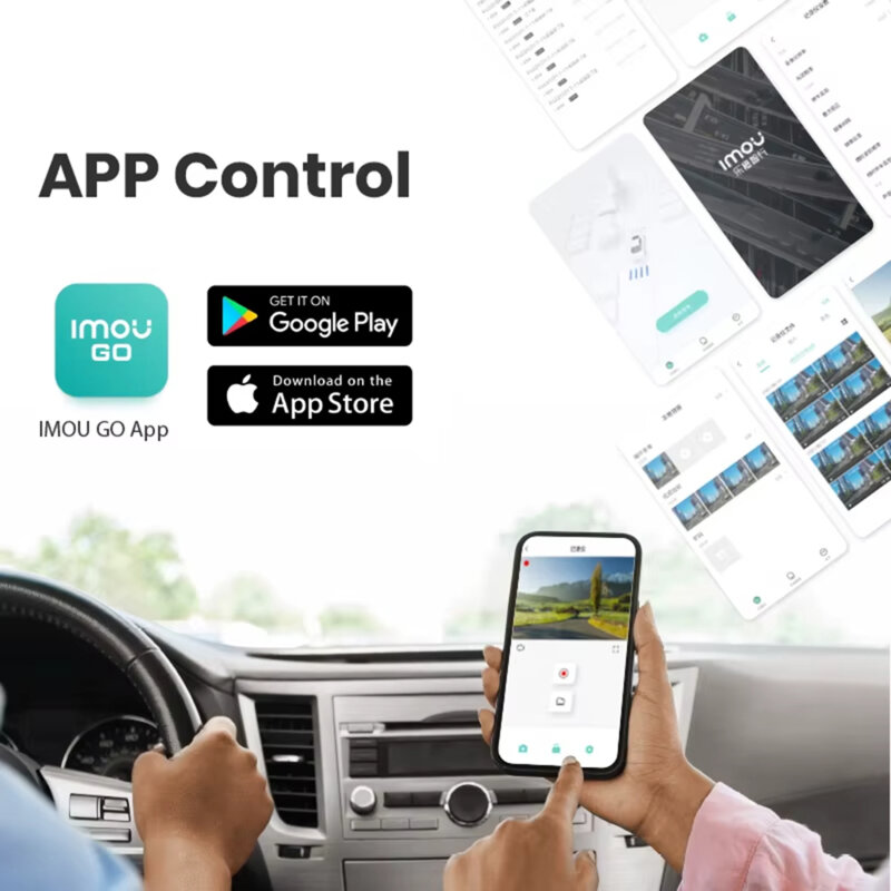 Camera auto cu monitorizare parcare Imou T800, 4K, 136°, negru