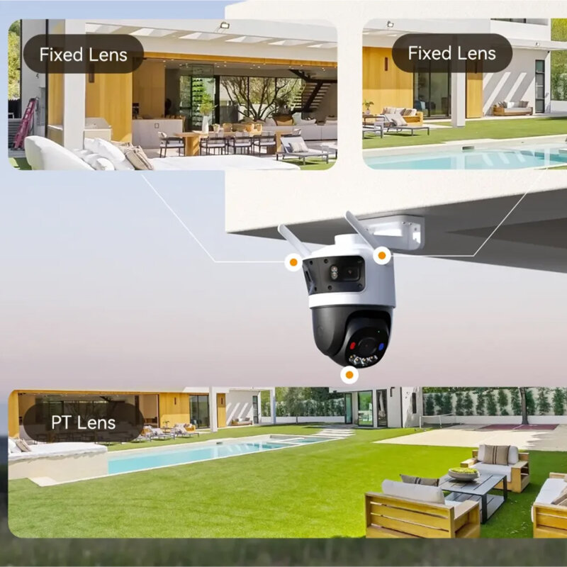 Camera supraveghere Wi-Fi Imou Triple, 3+3+5MP, IPC-S7UP-11M0WED