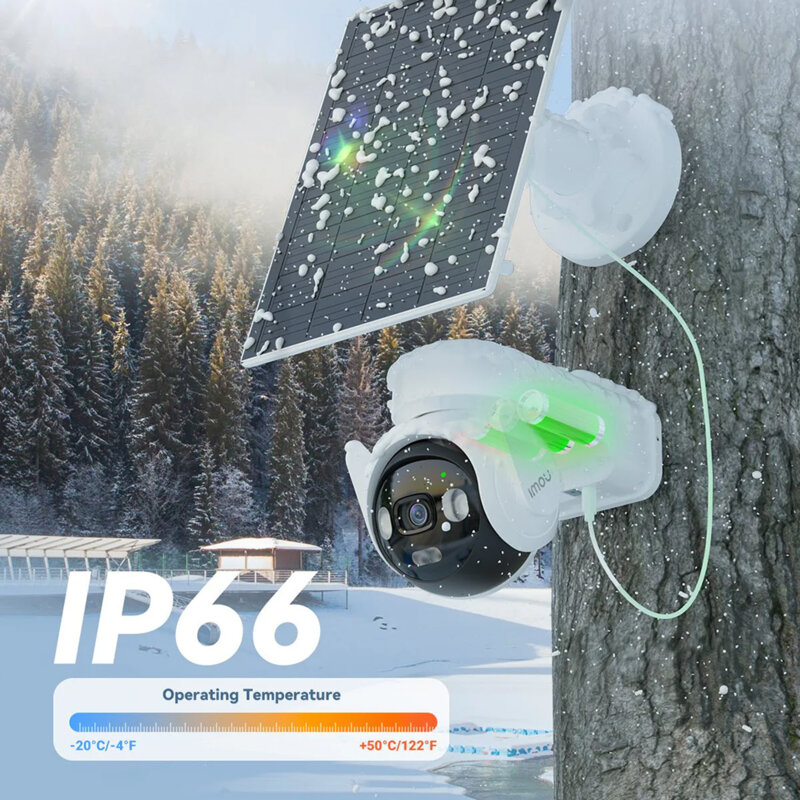 Camera supraveghere 5MP, panou solar 5W Imou, IPC-B7ED-5M0TEA