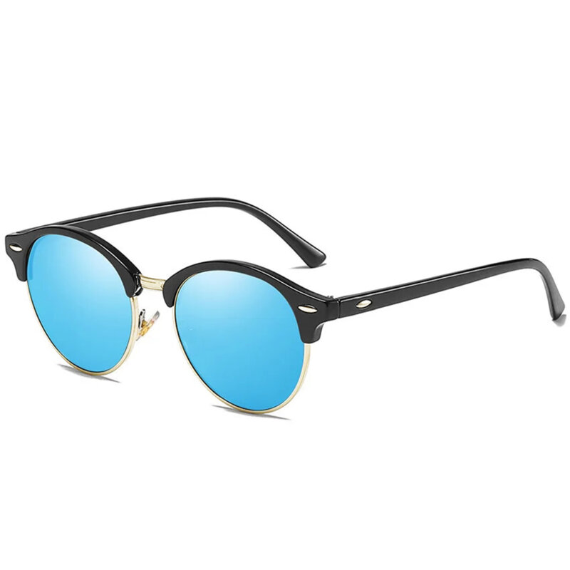 Ochelari de soare rotunzi barbati Techsuit, albastru, 66612