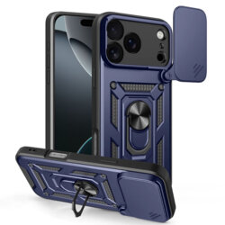 Husa iPhone 17 Pro Max protectie camera Techsuit CamShield Series, albastru