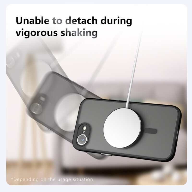 Husa Motorola Moto G56 Techsuit PureFrost MagSafe, negru frost