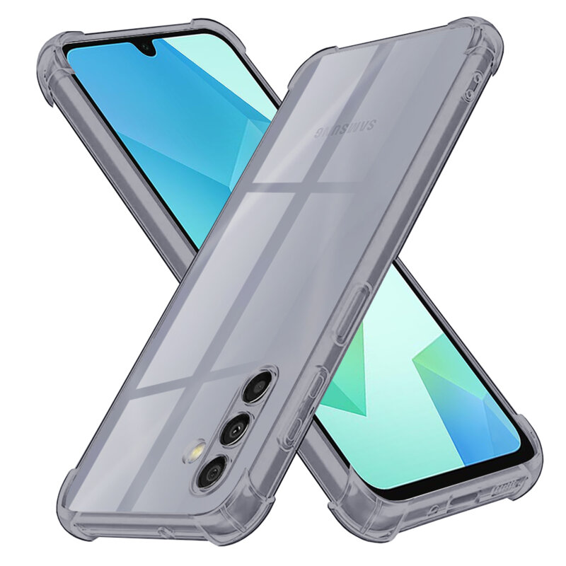 Husa Samsung Galaxy A16 4G Techsuit Shockproof Clear Silicone, fumuriu