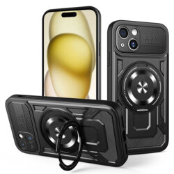 Husa iPhone 15 Techsuit RuggedCam, negru