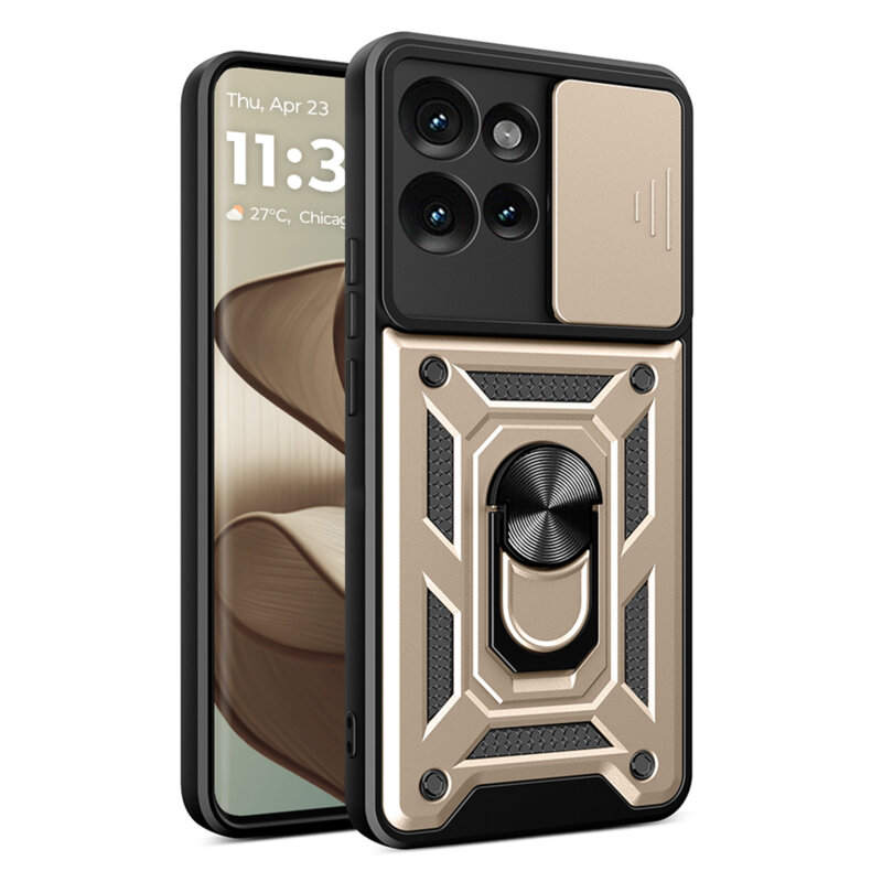 Husa Motorola Edge 50 Fusion protectie camera Techsuit CamShield Series, auriu