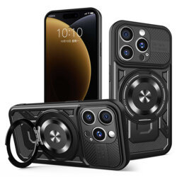 Husa iPhone 15 Pro Techsuit RuggedCam, negru