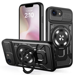 Husa iPhone 16e Techsuit RuggedCam, negru