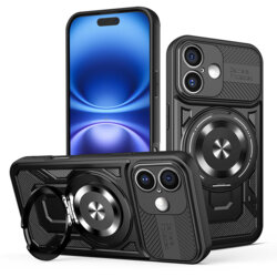 Husa iPhone 16 Techsuit RuggedCam, negru