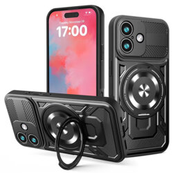 Husa iPhone 17 Techsuit RuggedCam, negru