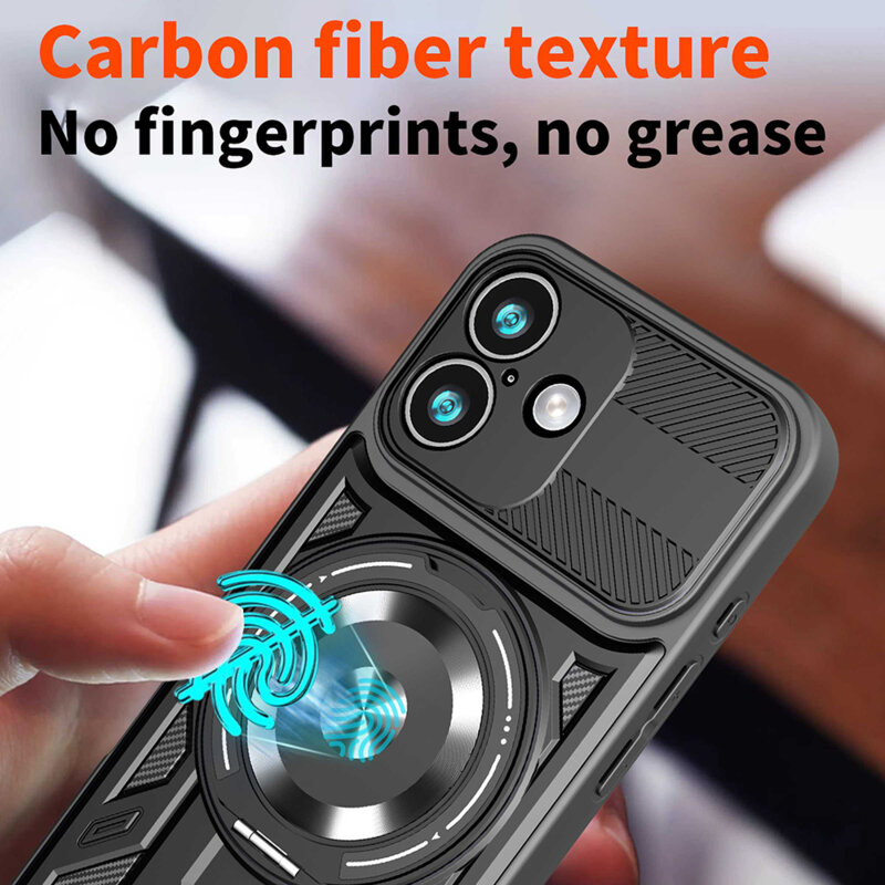 Husa iPhone 17 Techsuit RuggedCam, negru