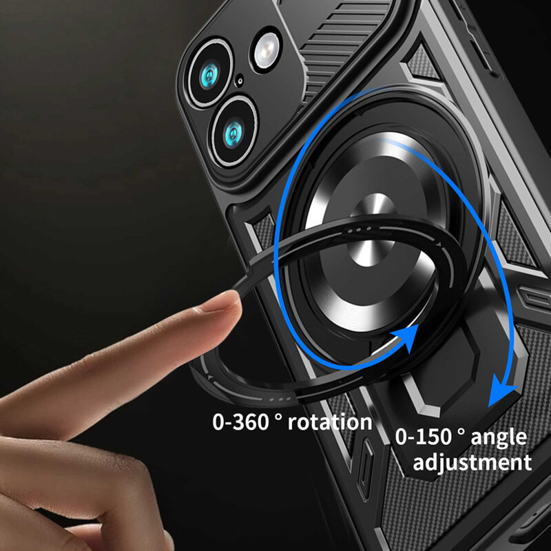 Husa iPhone 17 Techsuit RuggedCam, negru