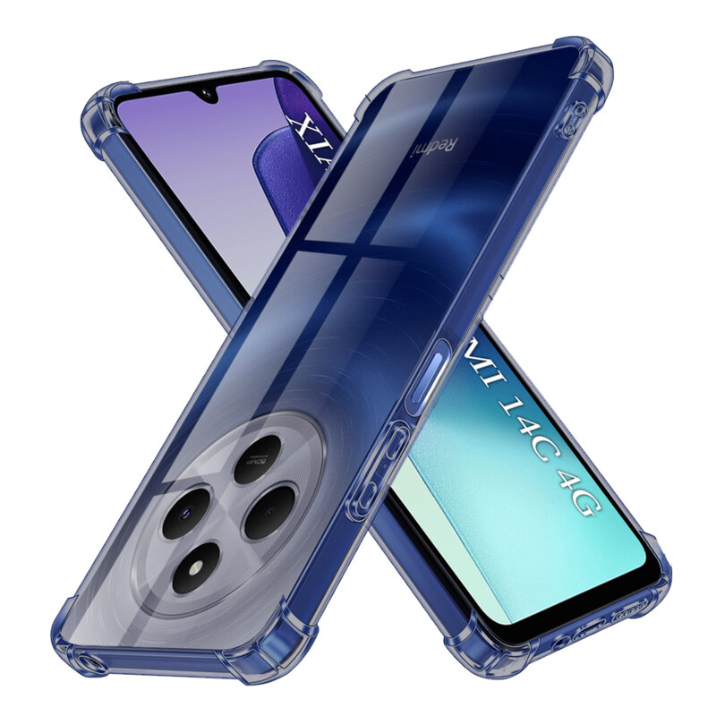 Husa Xiaomi Poco C75 Techsuit Shockproof Clear Silicone, fumuriu