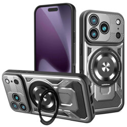 Husa iPhone 17 Pro Techsuit RuggedCam, gri