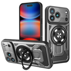 Husa iPhone 17 Pro Max Techsuit RuggedCam, gri