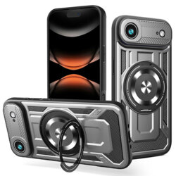 Husa iPhone 17 Air Techsuit RuggedCam, gri