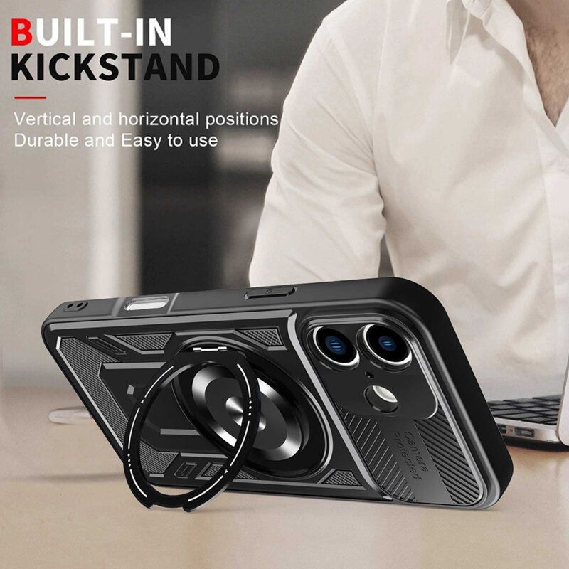 Husa iPhone 16 Plus Techsuit RuggedCam, mov