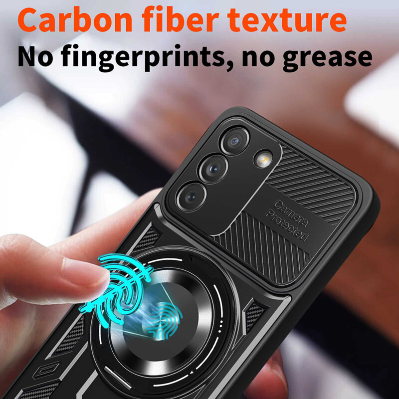 Husa Samsung Galaxy S21 FE 5G Techsuit RuggedCam, albastru