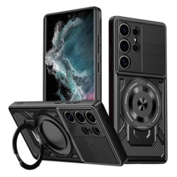 Husa Samsung Galaxy S22 Ultra 5G Techsuit RuggedCam, negru