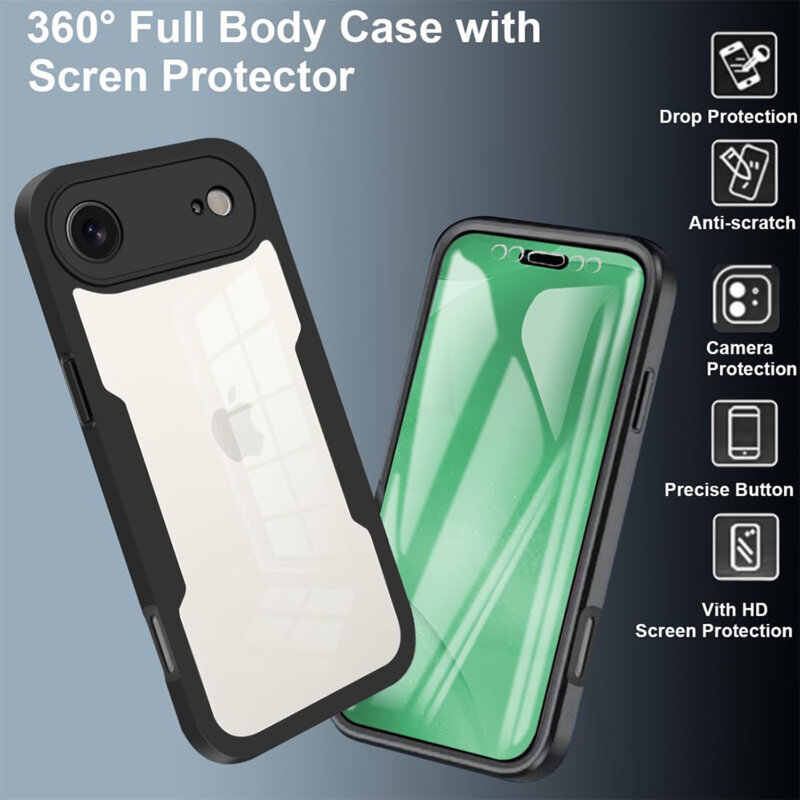 Husa 360° iPhone 17 Air Techsuit ColorVerse, mov