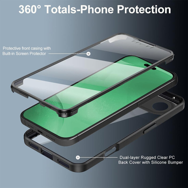 Husa 360° iPhone 17 Air Techsuit ColorVerse, roz