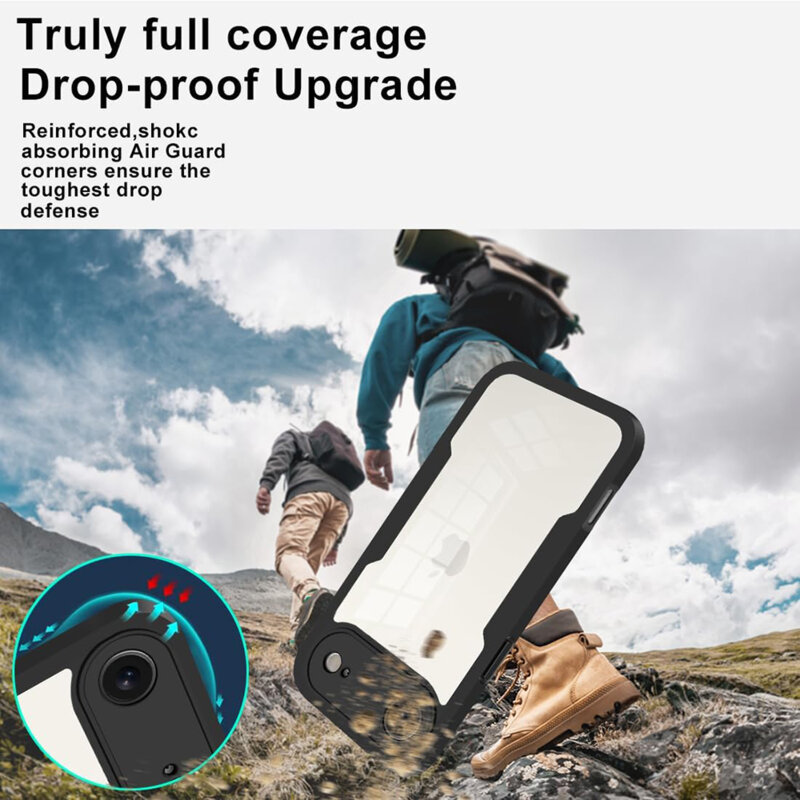 Husa 360° iPhone 17 Air Techsuit ColorVerse, negru