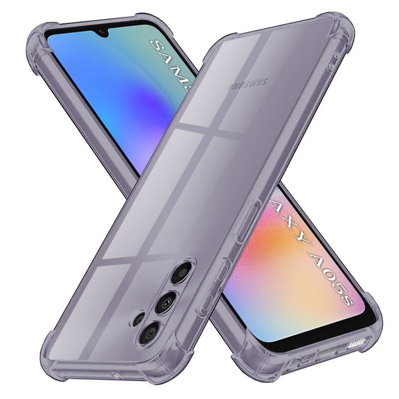 Husa Samsung Galaxy A05s Techsuit Shockproof Clear Silicone, fumuriu