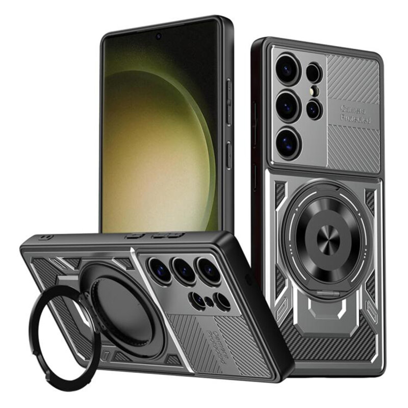 Husa Samsung Galaxy S23 Ultra Techsuit RuggedCam, gri