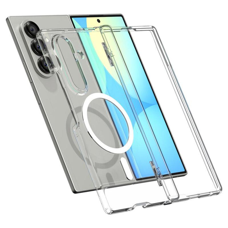 Husa Samsung Galaxy Z Fold7 Spigen Ultra Hybrid Pro MagSafe, transparenta
