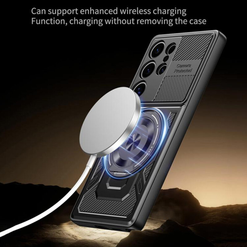 Husa Samsung Galaxy S24 Techsuit RuggedCam, gri