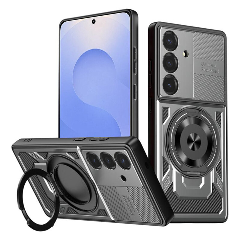 Husa Samsung Galaxy S25 Techsuit RuggedCam, gri