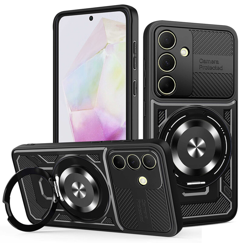 Husa Samsung Galaxy A35 5G Techsuit RuggedCam, negru