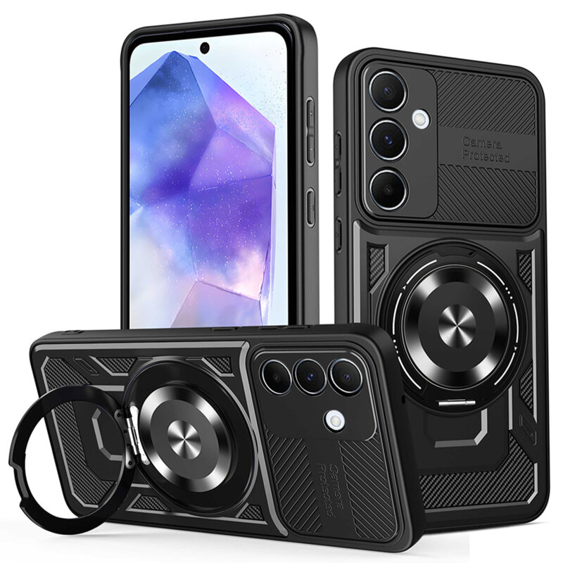 Husa Samsung Galaxy A55 5G Techsuit RuggedCam, negru